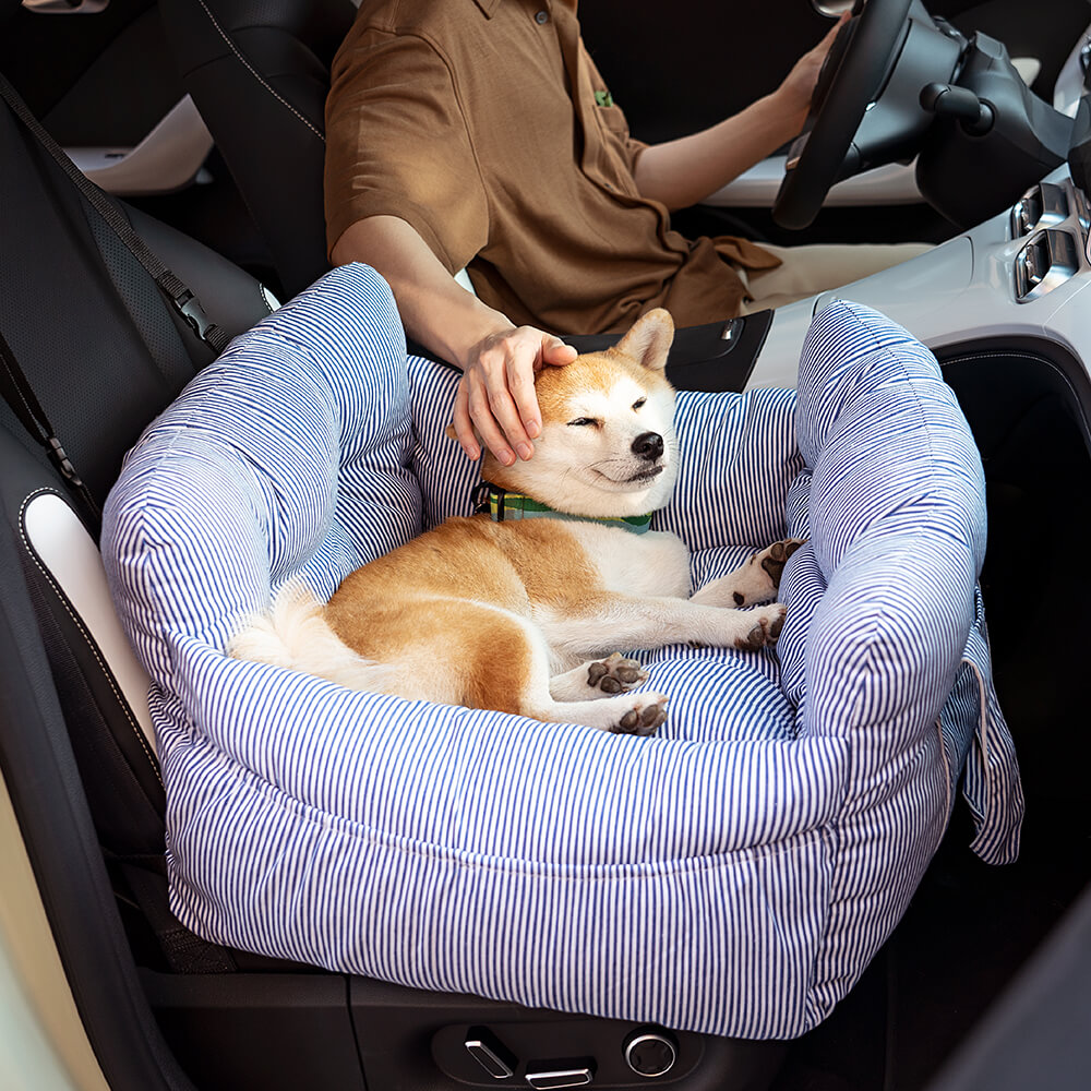 3-in-1 bolster dog travel bed for car, shoulder and home – Aurum De London