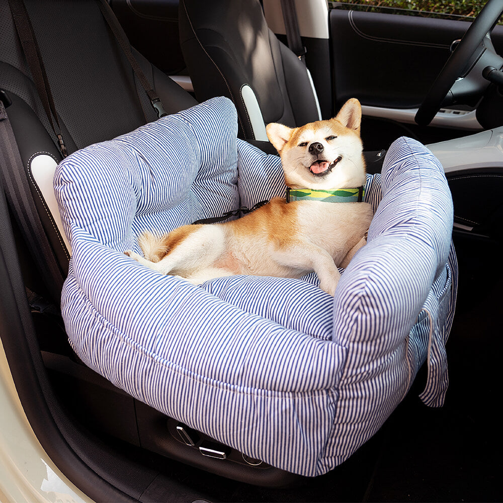 3-in-1 bolster dog travel bed for car, shoulder and home – view 2 – Aurum De London