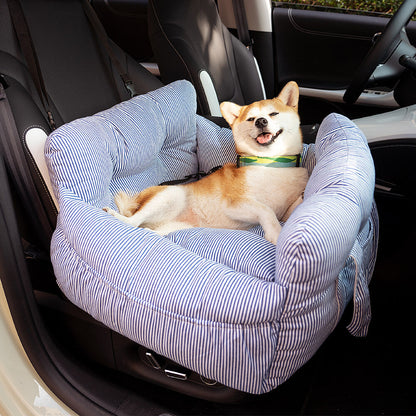 3-in-1 bolster dog travel bed for car, shoulder and home – view 2 – Aurum De London