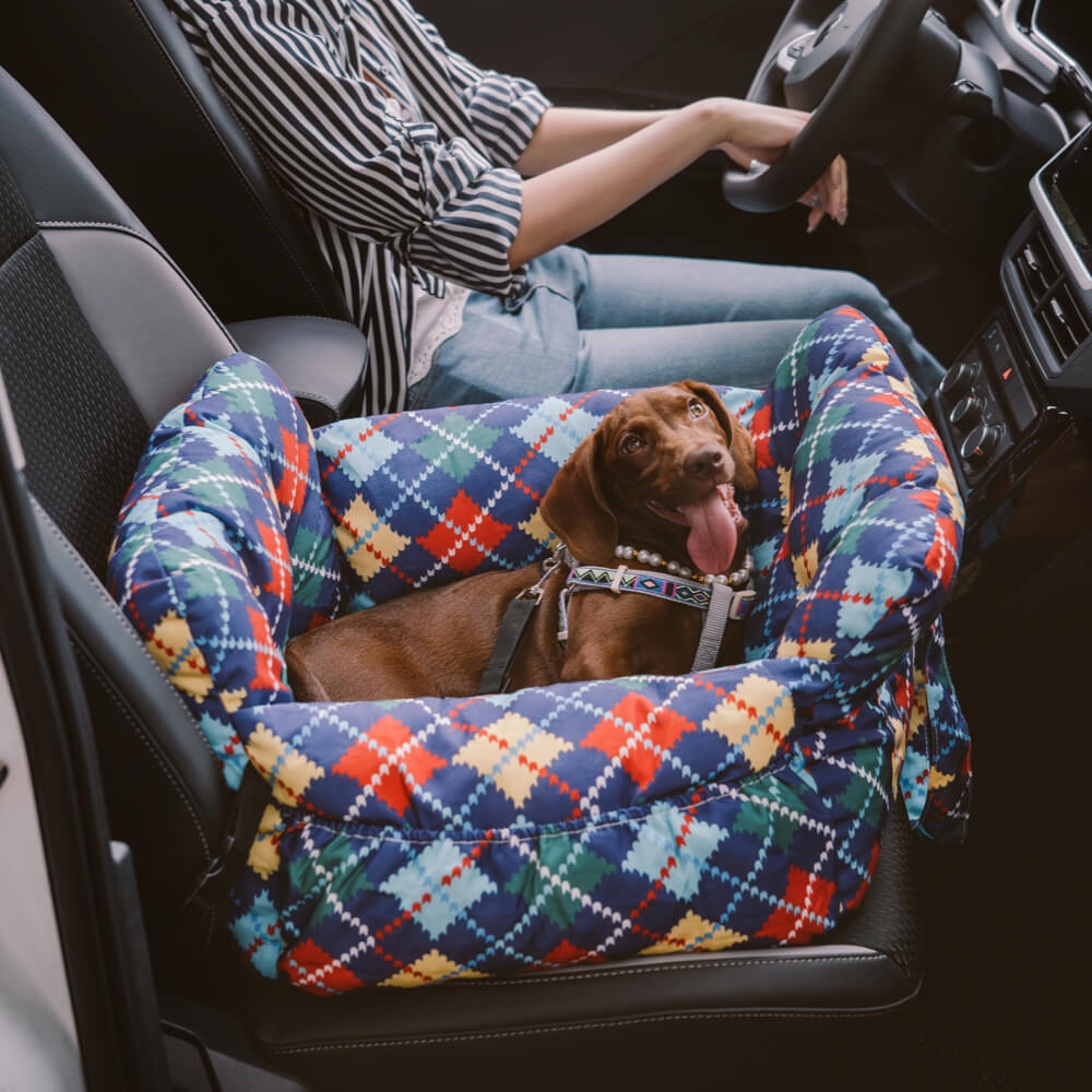 3-in-1 bolster dog travel bed for car, shoulder and home – view 5 – Aurum De London