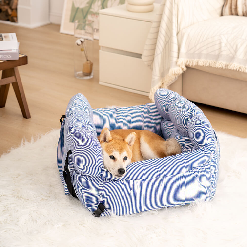 3-in-1 bolster dog travel bed for car, shoulder and home – view 8 – Aurum De London