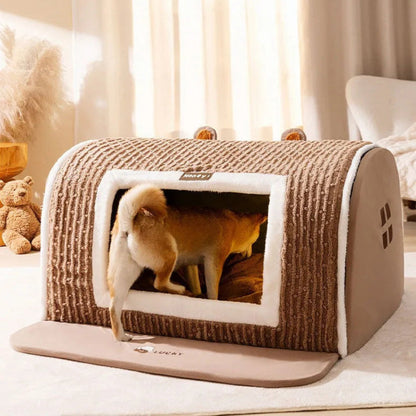 enclosed dog bed house – view 3 – Aurum De London