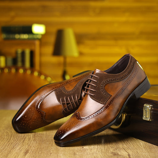 men's leather business dress shoes – Aurum De London