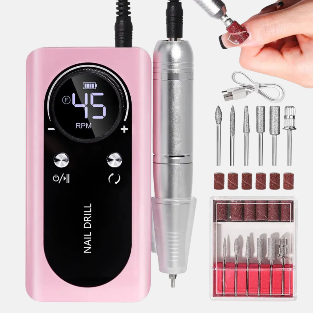 rechargeable electric nail drill, 45,000 rpm – view 5 – Aurum De London