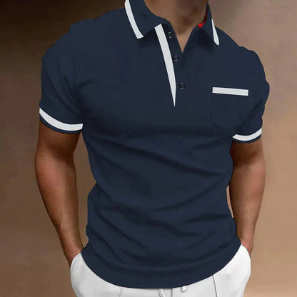 men's elegant cotton polo shirt – view 4 – Aurum De London