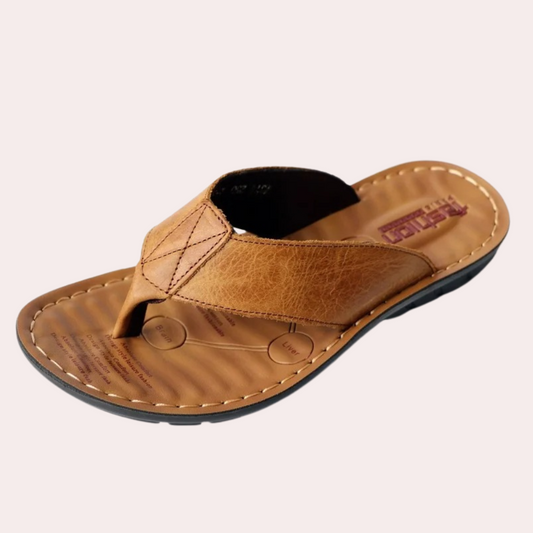 men's leather moccasin casual slippers – Aurum De London