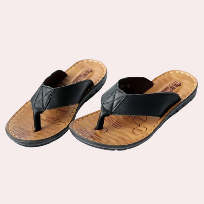 men's leather moccasin casual slippers – Aurum De London