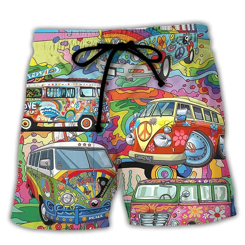 men's quick-dry printed swim shorts – view 5 – Aurum De London