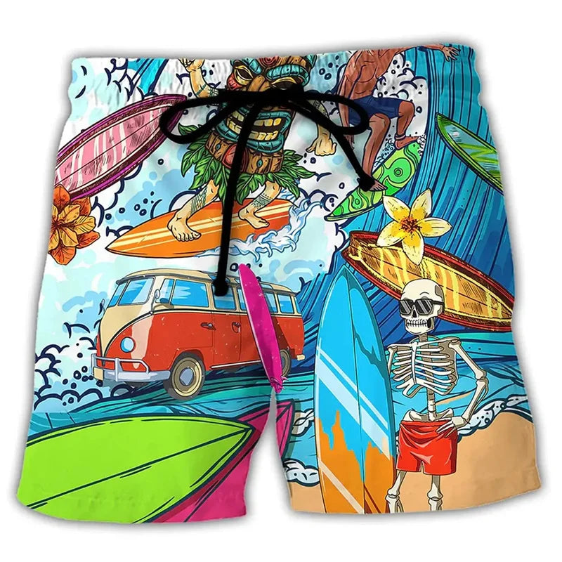 men's quick-dry printed swim shorts – view 7 – Aurum De London