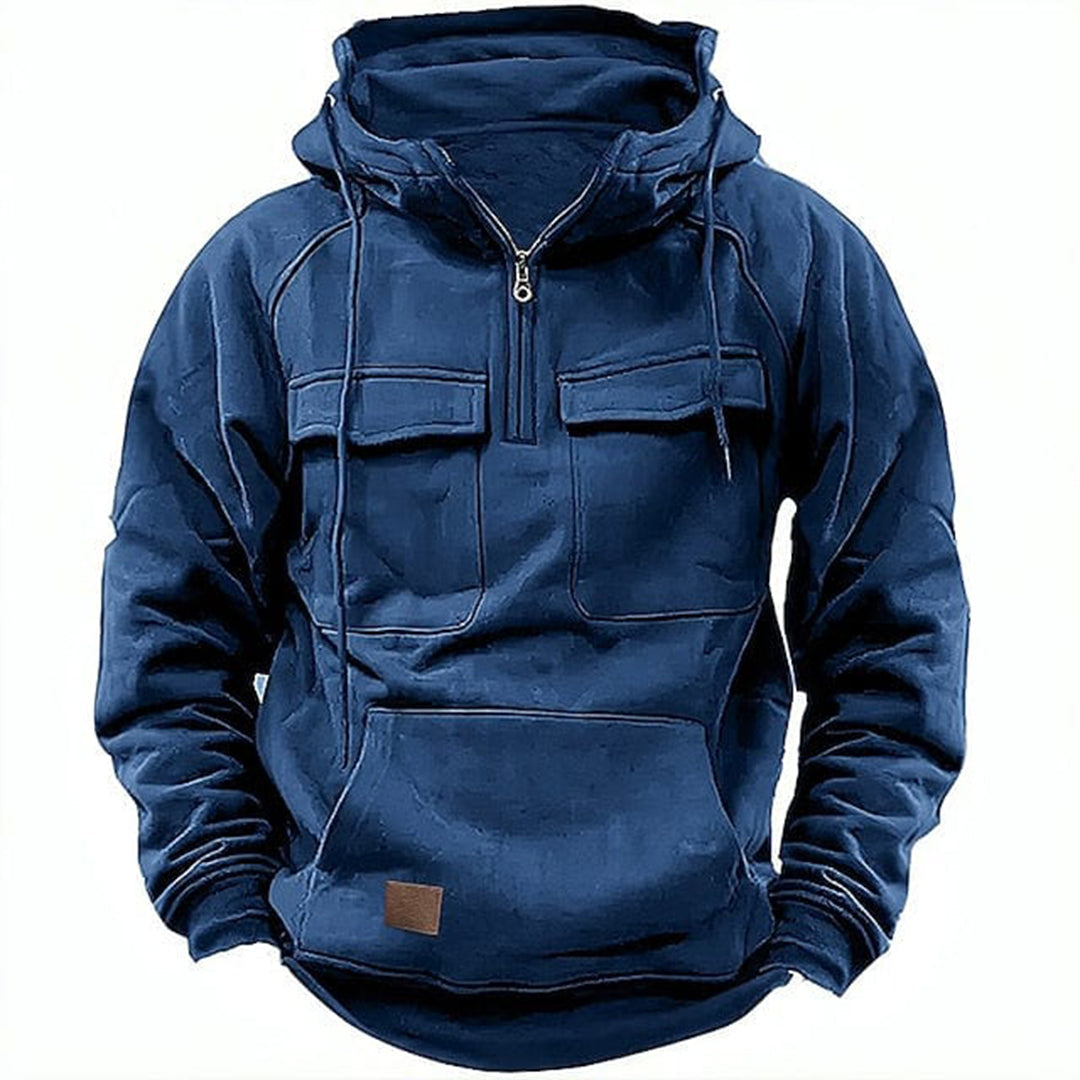 men's retro motorcycle hoodie – view 2 – Aurum De London