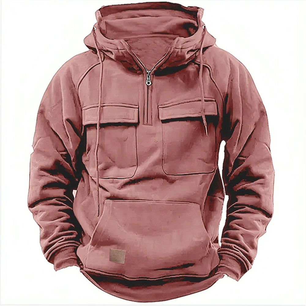 men's retro motorcycle hoodie – view 4 – Aurum De London