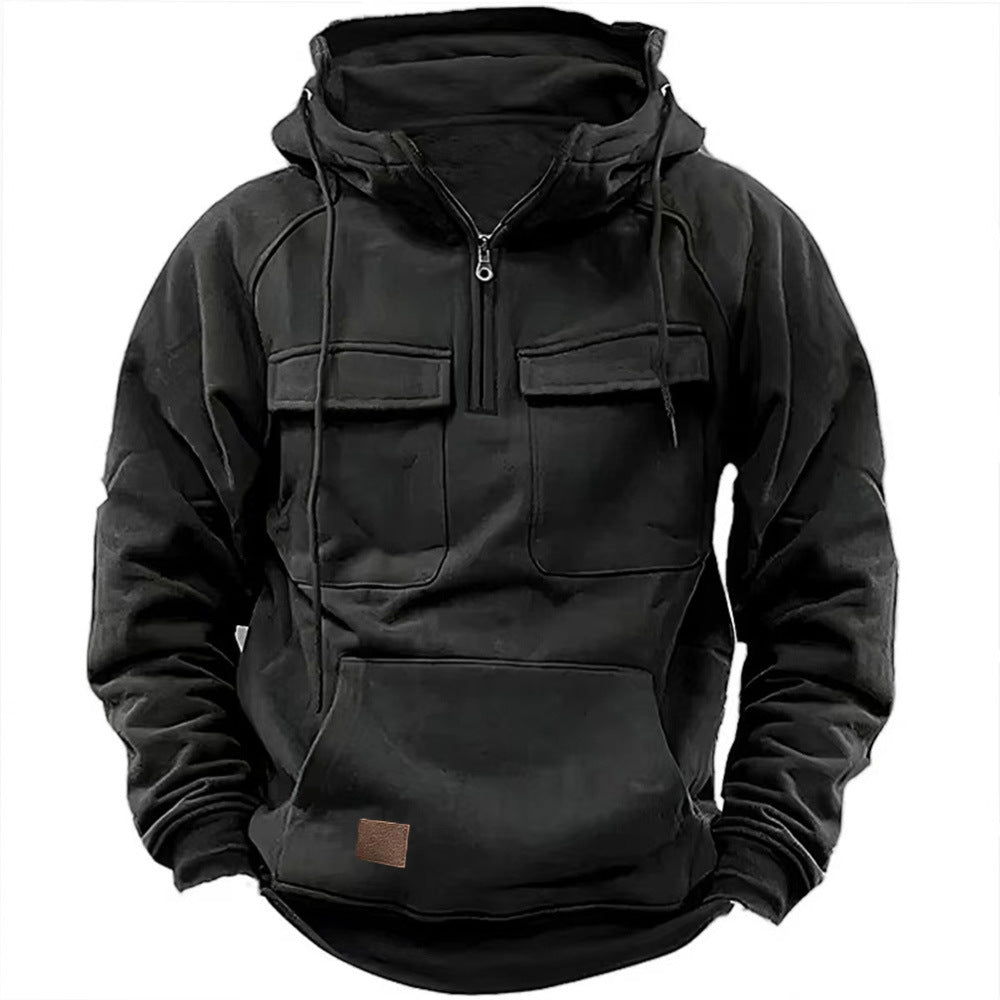 men's retro motorcycle hoodie – view 5 – Aurum De London