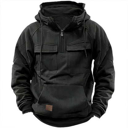men's retro motorcycle hoodie – view 5 – Aurum De London
