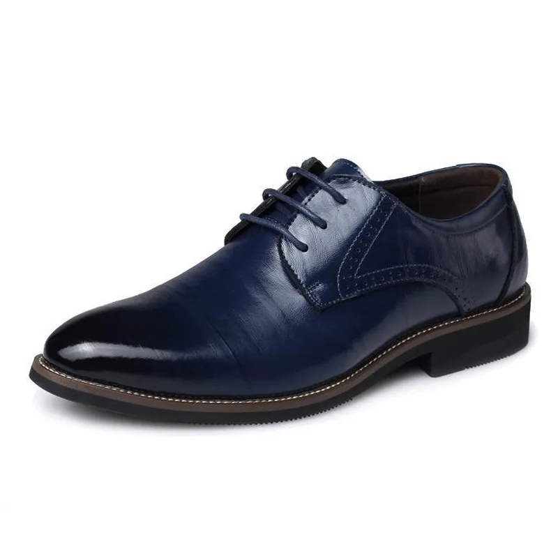 men's vegan leather oxford shoes – view 2 – Aurum De London