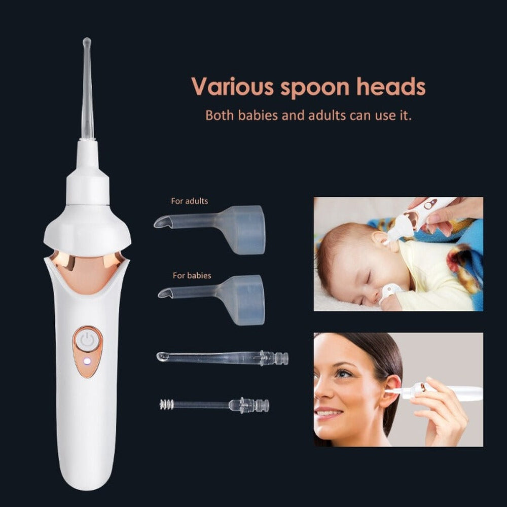 painless electric earwax removal vacuum – view 2 – Aurum De London