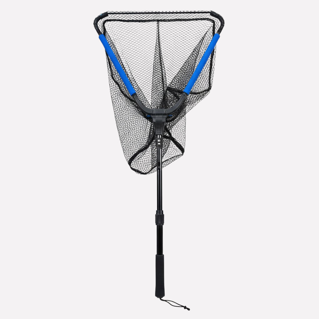 telescopic fishing landing net – view 3 – Aurum De London